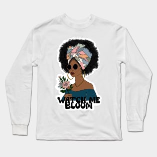 Brown Girl Bloom Long Sleeve T-Shirt